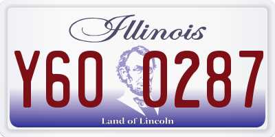 IL license plate Y600287