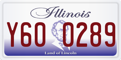 IL license plate Y600289