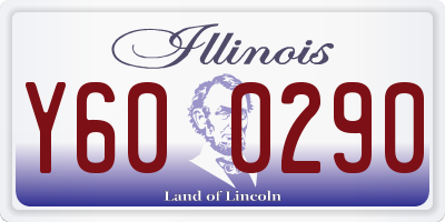 IL license plate Y600290