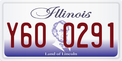 IL license plate Y600291
