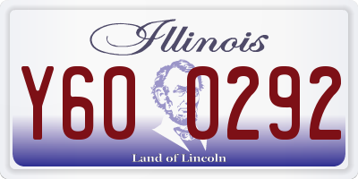 IL license plate Y600292