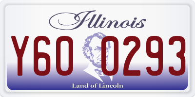 IL license plate Y600293