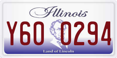 IL license plate Y600294