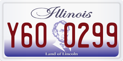 IL license plate Y600299