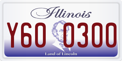 IL license plate Y600300