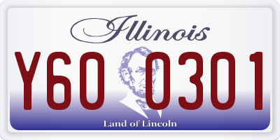 IL license plate Y600301