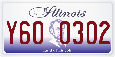 IL license plate Y600302