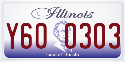 IL license plate Y600303