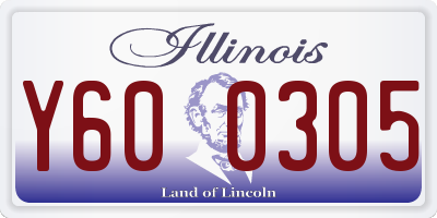 IL license plate Y600305
