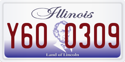 IL license plate Y600309