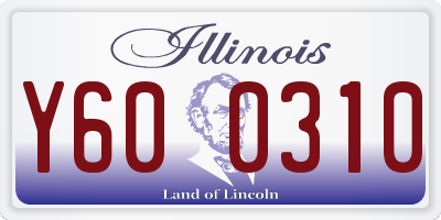 IL license plate Y600310