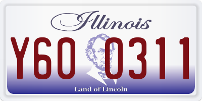 IL license plate Y600311