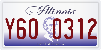 IL license plate Y600312