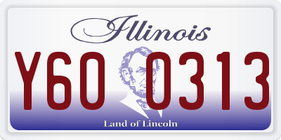IL license plate Y600313
