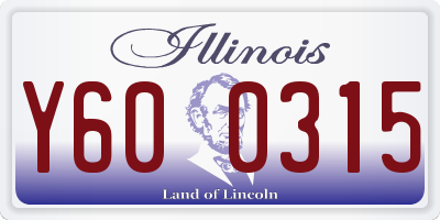 IL license plate Y600315