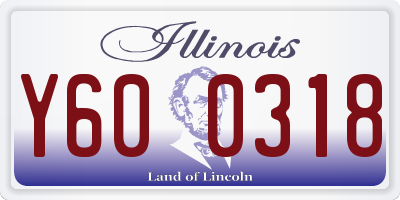 IL license plate Y600318