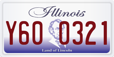 IL license plate Y600321