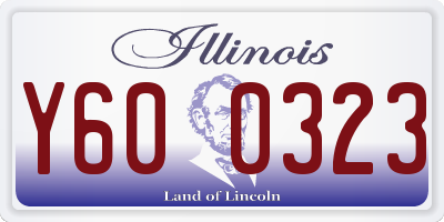 IL license plate Y600323