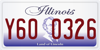 IL license plate Y600326