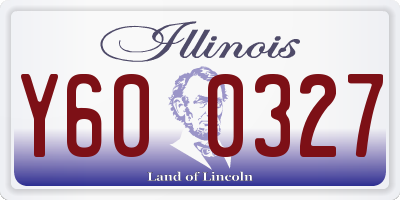 IL license plate Y600327