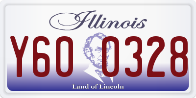 IL license plate Y600328
