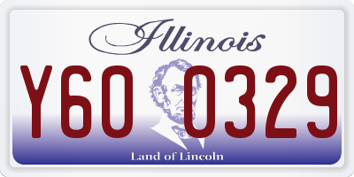 IL license plate Y600329
