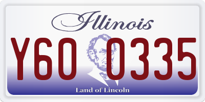 IL license plate Y600335