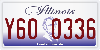 IL license plate Y600336