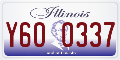 IL license plate Y600337