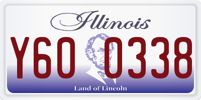 IL license plate Y600338