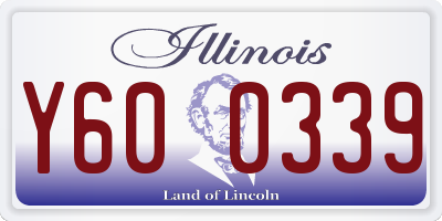 IL license plate Y600339