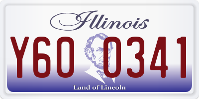 IL license plate Y600341