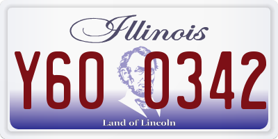 IL license plate Y600342