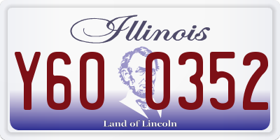 IL license plate Y600352