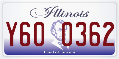 IL license plate Y600362