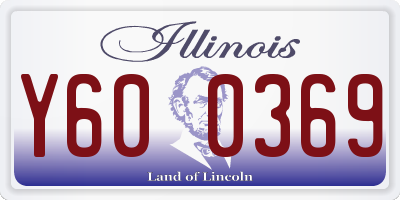 IL license plate Y600369