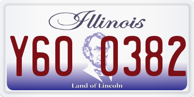 IL license plate Y600382