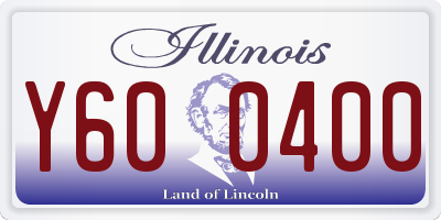 IL license plate Y600400
