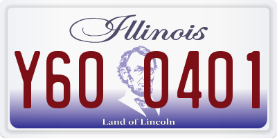 IL license plate Y600401