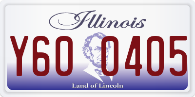 IL license plate Y600405