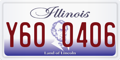 IL license plate Y600406