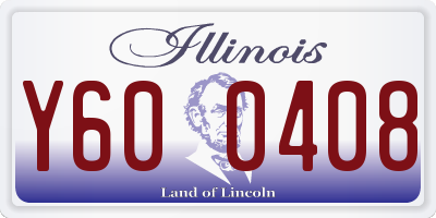 IL license plate Y600408