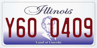 IL license plate Y600409