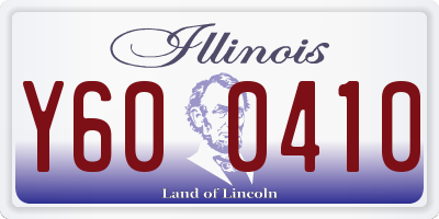 IL license plate Y600410