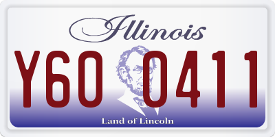 IL license plate Y600411