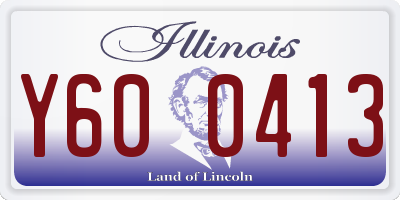 IL license plate Y600413