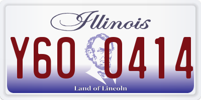 IL license plate Y600414