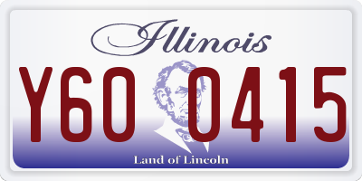 IL license plate Y600415