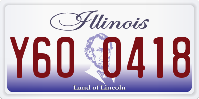 IL license plate Y600418