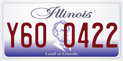 IL license plate Y600422